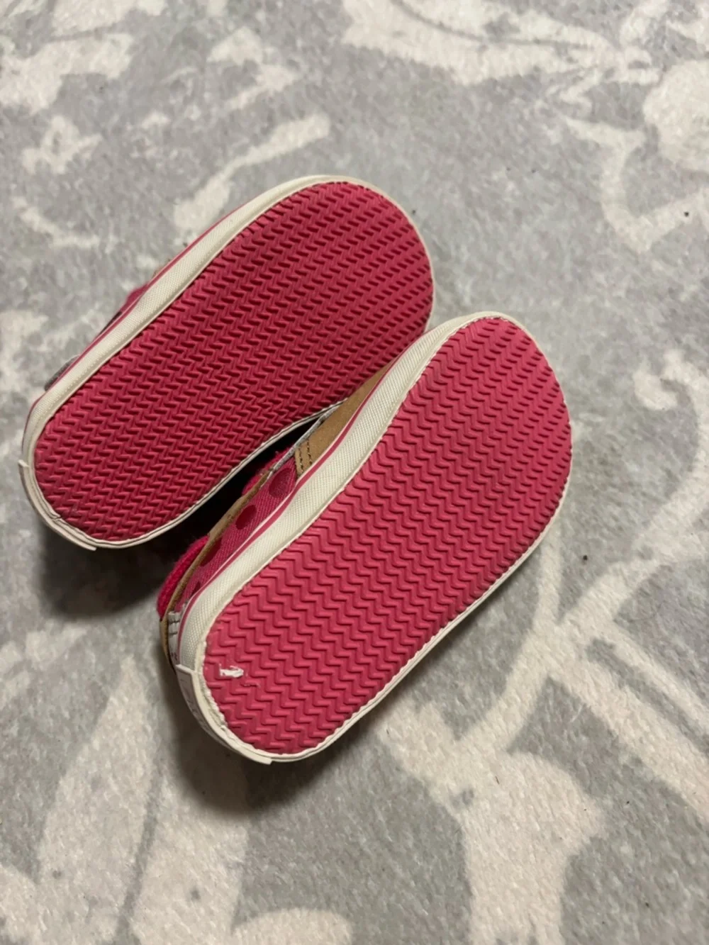 Sperry Toddler Tan and Pink Boat Moccasins